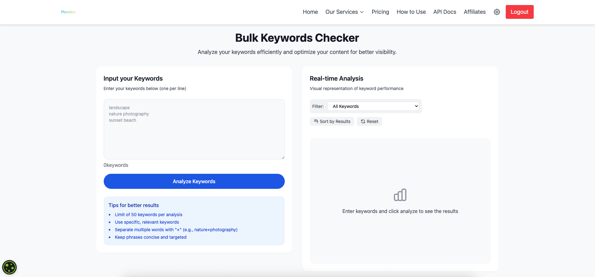 Bulk Upload Interface